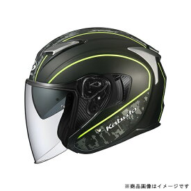 オージーケーカブト｜OGK KABUTO 584436 ジェットヘルメット EXCEED DELIE S フラットカモイエロー