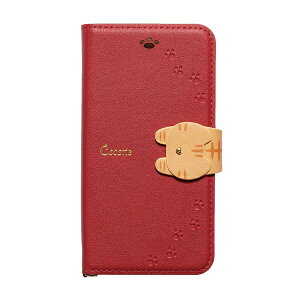 �i�`�������f�U�C���bNATURAL design iPhone8/7/6s/6���p�蒠�^�P�[�X Cocotte Red iP7-COT04 ���b�h