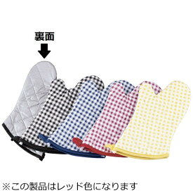遠藤商事｜Endo Shoji TKG チェック布製オーブンミット（左右1組） レッド ＜DOCC703＞[DOCC703]