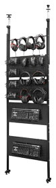 Bauhutte｜バウヒュッテ デバイスウォール [W700xD100xH2280〜2780mm] BC-BHW-700-BK ブラック[BCBHW700BK]