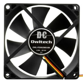OWLTECH｜オウルテック ケースファン 2ボールベアリング92mmサイズ OWL-FE0925MS-BK[OWLFE0925MSBK]