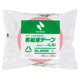 ニチバン｜NICHIBAN 布粘着テープ No.102N 50mm 赤 102N150
