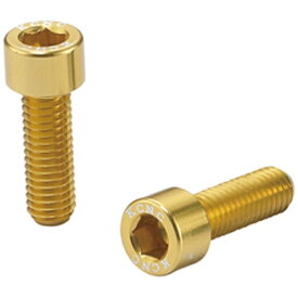KCNC｜ケーシーエヌシー ボトルケージパーツ ボルト M5/15mm 2PCS ゴールド 06219