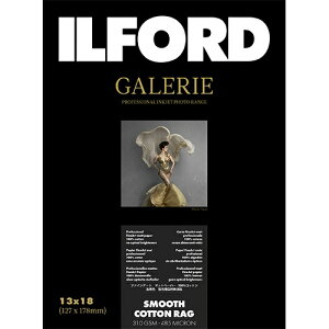 ILFORD�b�C���t�H�[�h �C���t�H�[�h�M�������[�X���[�X�R�b�g�����O 310g/m2�i127x178�E50���jILFORD GALERIE Smooth Cotton Rag 432644[432644]