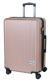 OUTDOOR PRODUCTS｜アウトドアプロダクツ スーツケース 拡張式Wホイールファスナーキャリー 66L(74L) ピンク OD-0808-60-PK [TSAロック搭載]