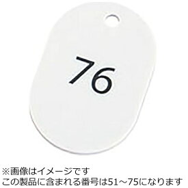 オープン工業｜OPEN INDUSTRIES スチロール番号札 51〜75（25枚） 大 ホワイト BF-52-WH ＜PBV1114＞[PBV1114]
