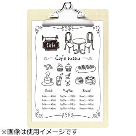 シンビ｜Shimbi シンビ クリップ型メニューボード CLIPME-1 白木調 ＜PKLF602＞[PKLF602]