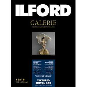 ILFORD�b�C���t�H�[�h �C���t�H�[�h�M�������[�e�N�X�`���[�h�R�b�g�����O 310g/m2�i127x178 50��)ILFORD GALERIE Textured Cotton Rag 432646[432646]