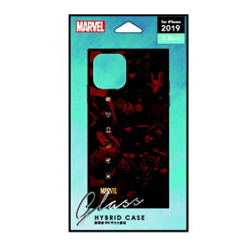 PGA｜ピージーエー iPhone 11 Pro 5.8インチ　ガラスハイブリッドケース　アベンジャーズ　ブラウン PG-DGT19A13AVG アベンジャーズ ブラウン