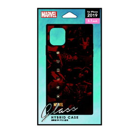 PGA｜ピージーエー iPhone 11 6.1インチ 用　ガラスハイブリッドケース　 アベンジャーズ ブラウン PG-DGT19B13AVG