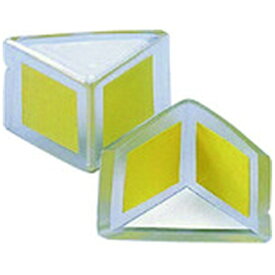 ユニット｜UNIT ユニット　コーナーキャップ（2個組）　一辺28三角×24厚（内寸）　色：透明 313-39 8156