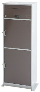 【エントリーで最大全額ポイント還元|11/5迄】 ケイ・ジー・ワイ工業|KGY 宅配ボックス リシム マルチ ブラウン 鍵付き (上段郵便ポスト / 下段宅配ボックス) THB-3115BR