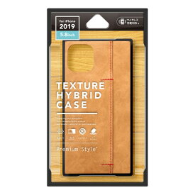 PGA｜ピージーエー iPhone 11 Pro 5.8インチ用　テクスチャーハイブリッドケース　オイルペーパー調キャメル PG-19APT13CM