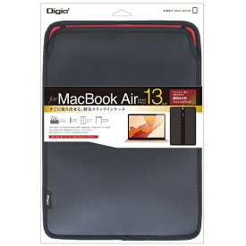 ナカバヤシ｜Nakabayashi MacBook Pro・MacBook Air 13インチ用 スリップインケース 縦入 ブラック SZC-MA3303BK[SZCMA3303BK]