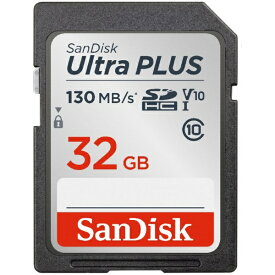 【まとめ買いで最大10%OFFクーポン(4/30まで)】 サンディスク｜SanDisk SDHCカード Ultra PLUS（ウルトラ プラス） SDSDUW3-032G-JNJIN [Class10 /32GB][SDSDUW3032GJNJIN]