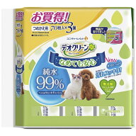 ユニチャーム｜unicharm デオクリーン純水99％ウェットティッシュ詰替用70枚×3個【rb_pcp】