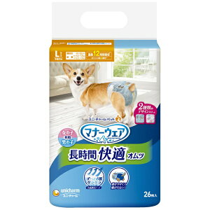 ユニチャーム|unicharm マナーウェアペット用長時間紙オムツL26枚