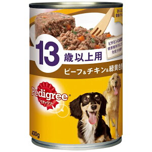 エムジェイラボ|MJLab ペディグリー13歳以上用ビーフ&チキン&緑黄色野菜400g