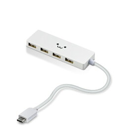 エレコム｜ELECOM U2HC-A429BXWF USBハブ　15cmケーブル ホワイトフェイス [バスパワー /4ポート /USB2.0対応][U2HCA429BXWF]
