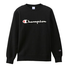 チャンピオン｜CHAMPION メンズ スウェット クルーネックスウェットシャツ (Mサイズ/ブラック） C3-Q002