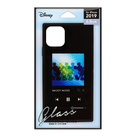 PGA｜ピージーエー iPhone 11 Pro Max 6.5インチ 用 ガラスハイブリッドケース ミッキーマウス/ブラック PG-DGT19C01MKY ミッキーマウス