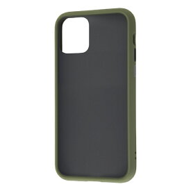 レイアウト｜rayout iPhone 11 Pro 5.8インチ 耐衝撃マットハイブリッド BABY SKIN/カーキ・グリーン RT-P23BS1/G