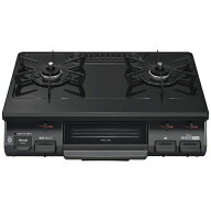 リンナイ｜Rinnai ガステーブルコンロ 片面焼き水なしグリル[2口 /左強火] ブラック RTE597BKL [約60cm /…