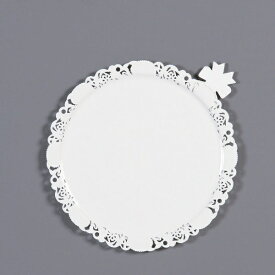 中澤函｜NAKAZAWA HACO デコラプレート エンジェル φ185mm（25枚入） ホワイト ＜NDK2403＞[NDK2403]