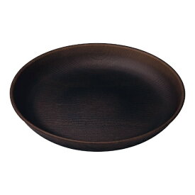 タカノクリエイト｜Takano Create WOOD ラウンドプレート 24cm ダークブラウン ＜RPLM703＞[RPLM703]
