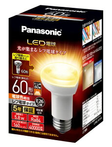Panasonicbpi\jbN LEDd LDR6LWRF6 [E26 /tv` /60W /dF /1]
