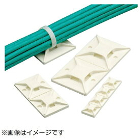 パンドウイット｜PANDUIT パンドウイット　マウントベース　アクリル系粘着テープ付き　白　（50個入） ABM3H-AT-L
