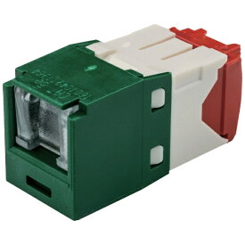 パンドウイット｜PANDUIT パンドウイット　カテゴリ5E　シャッター付モジュラージャック　緑 CJH5E88TGGR