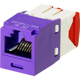 パンドウイット｜PANDUIT パンドウイット　カテゴリ5E　RJ45モジュラージャック　UTP　TGタイプ　紫　CJ5E88TGVL CJ5E88TGVL