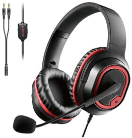 ELECOM｜エレコム ゲーミングヘッドセット ブラック HS-G30BK [φ3.5mmミニプラグ /両耳 /ヘッドバンドタイプ][HSG30BK]