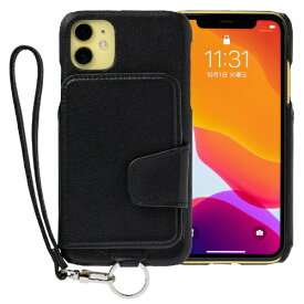 トーモ｜toomo RAKUNI Leather Case for iPhone 11 rak-19ipm-blk ピュアブラック