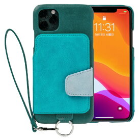 トーモ｜toomo RAKUNI Soft Leather Case for iPhone 11 Pro Max rak-19ipl-pgrn レイクグリーン