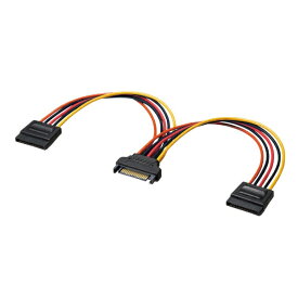 サンワサプライ｜SANWA SUPPLY シリアルATA電源分岐ケーブル（2分岐・20cm） TK-PWSATA10-02