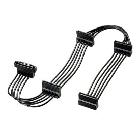 サンワサプライ｜SANWA SUPPLY シリアルATA電源分岐ケーブル（4分岐・上L型・40cm） TK-PWSATA12