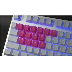 TAI-HAO｜タイハオ 〔キーキャップ〕US配列用 Rubber Gaming Backlit 18キー ネオンピンク th-rubber-keycaps-neon-pink-18
