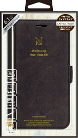 ナチュラルデザイン｜NATURAL design iPhone 11 6.1インチ 専用手帳型ケース Style Natural Black iP19_61-VS03 ブラック