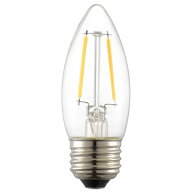オーム電機｜OHM ELECTRIC LED電球 フィラメント シャンデリア形 E26 25形相当 調光器対応 LDC2L/DC6 [E2…