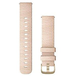 GARMIN�b�K�[�~�� Quick Release �o���h 20mm 010-12924-52 Blush Pink Woven Nylon/Light Gold[101292452]