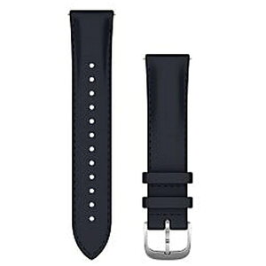 GARMINbK[~ Quick Release oh 20mm Navy Italian Leather / Silver 010-12924-60[101292460]