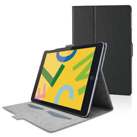 ELECOM｜エレコム 10.2インチ iPad（第9/8/7世代）用 フラップケース フリーアングルスタンド スリープ対応 ブラック TB-A19RWVFUBK