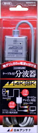 日本アンテナ｜NIPPON ANTENNA NASUES15L アンテナ分波器 [4K8K対応TV用]