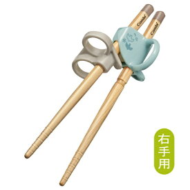 コンビ｜Combi はじめておはし 木箸 右手用 とり BL