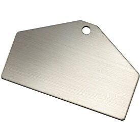 日本緑十字｜JAPAN GREEN CROSS 緑十字　ステンレス製ベース札（無地札）　シルバー　50×80×0．8mm　10枚組 306013
