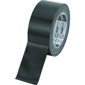 トラスコ中山 TRUSCO　カラー布粘着テープ　幅50mm長さ25m　ブラック CNT-5025-BK