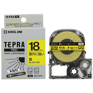 �L���O�W���bKING JIM PRO�e�[�v�J�[�g���b�W�@���O�ɋ������x�� TEPRA(�e�v��) PRO�V���[�Y �� SC18YV [������ /18mm��][SC18YV]