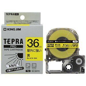�L���O�W���bKING JIM PRO�e�[�v�J�[�g���b�W�@���O�ɋ������x�� TEPRA(�e�v��) PRO�V���[�Y �� SC36YV [������ /36mm��][SC36YV]